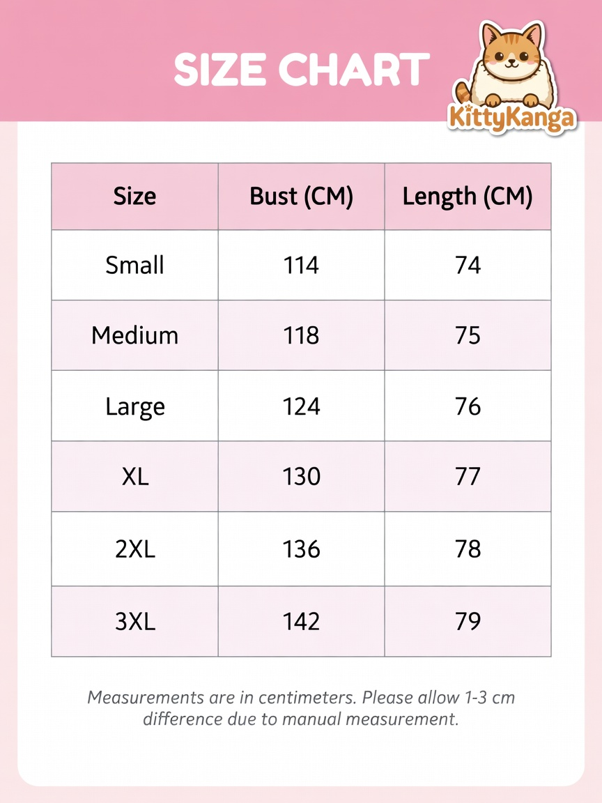 KittyKanga human size chart